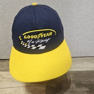 Vintage Goodyear Racing SnapBack Hat Tires Cap